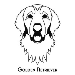 Isolated dog silhouette