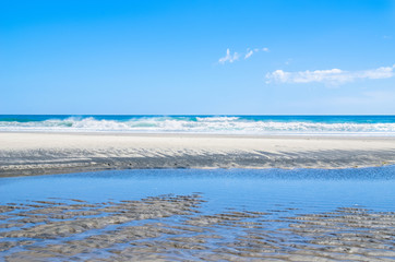 Karekare beach in New Zealand