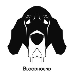 Isolated dog silhouette