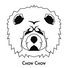 Isolated dog silhouette