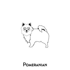 Isolated dog silhouette