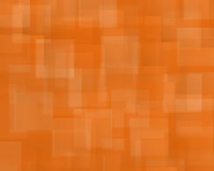 Afwasbaar Fotobehang Surrealisme Oranje vierkanten en rechthoeken vormen achtergrond