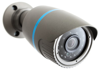 IP camera, security surveillance ip-cam isolated on white