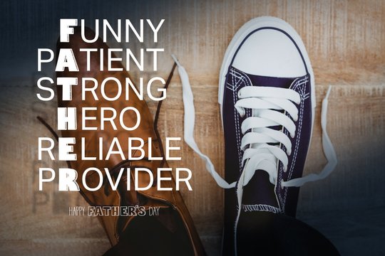 Composite image of fathers day greeting