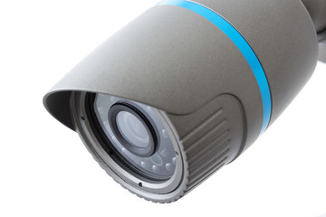 IP camera, security surveillance ip-cam isolated on white