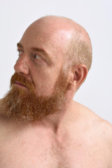 Portrait of red headed man