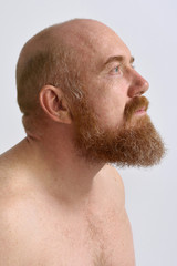 Naklejka premium red headed man