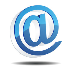 Website At Icon 3D a monkey Blue Color