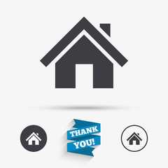 Home sign icon. Main page button. Navigation