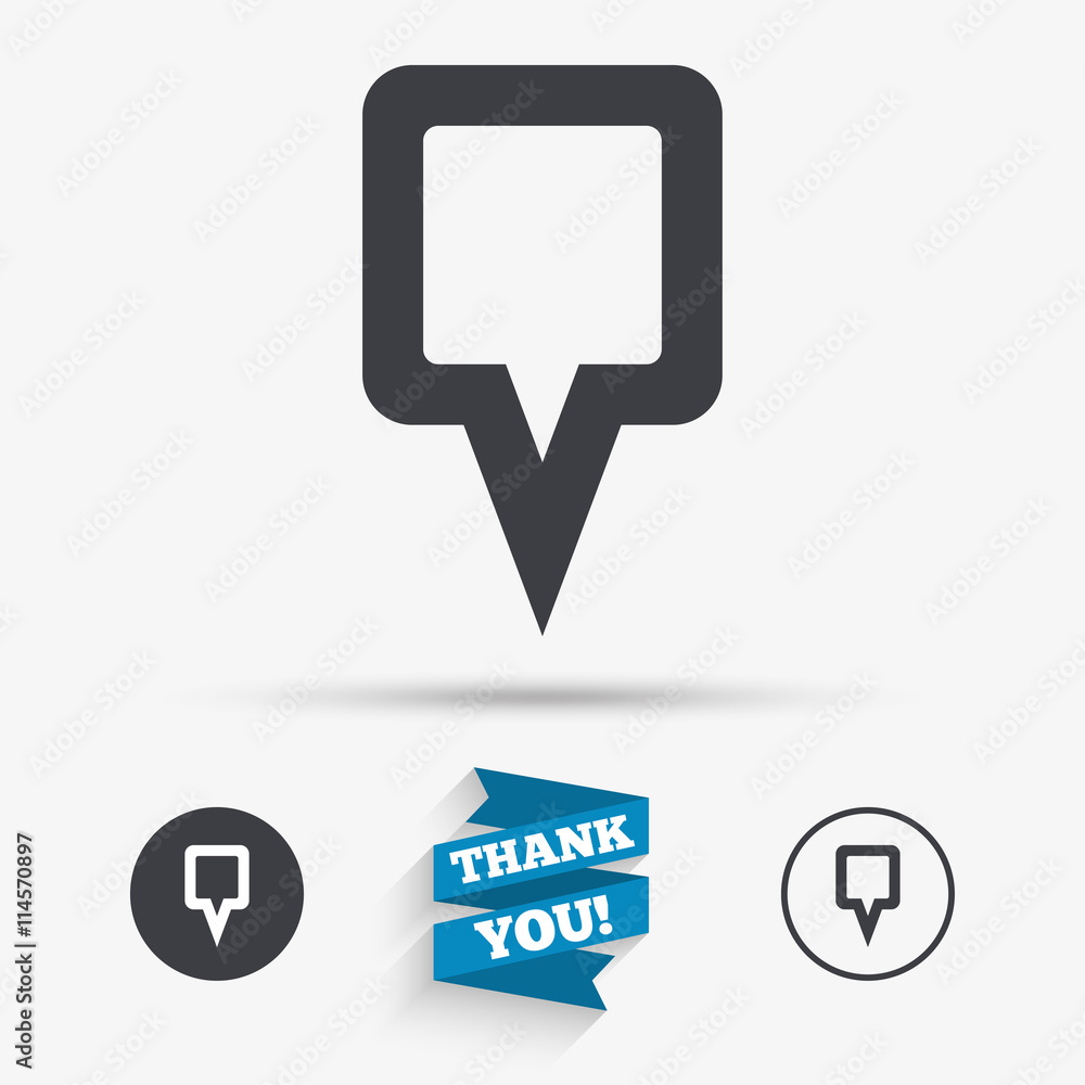 Poster map pointer sign icon. marker symbol.