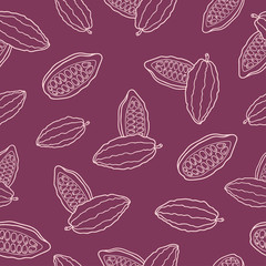 Vector pattern cacao