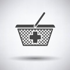 Pharmacy shopping cart icon