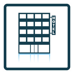 Hotel building icon