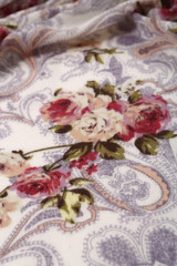 Chinese style pattern made of fabric scarves