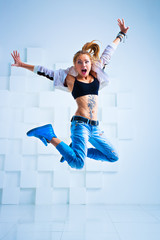Woman modern dancer