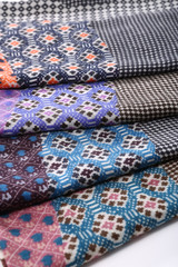 Chinese style pattern made of fabric scarves