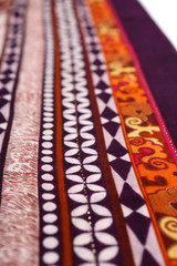 Chinese style pattern made of fabric scarves