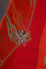 Chinese style pattern made of fabric scarves