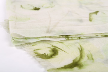 Chinese style pattern made of fabric scarves