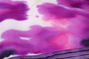 Chinese style pattern made of fabric scarves