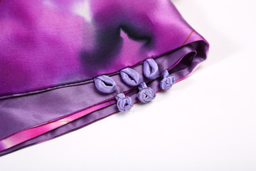 Chinese style pattern made of fabric scarves