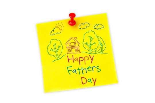 Composite image of word happy fathers day on white background