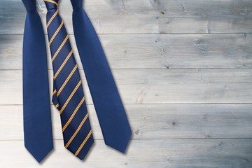 Composite image of blue tie