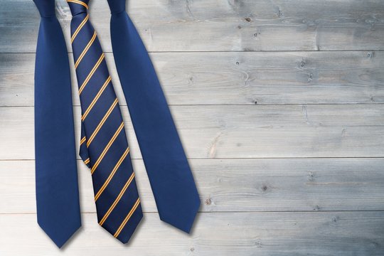 Composite Image Of Blue Tie