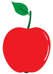 Ripe red apple