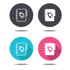 icon black pink and blue phone book vector design
