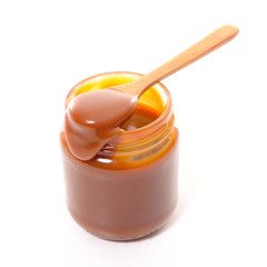 caramel in jar