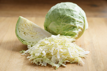 fresh green cabbage.