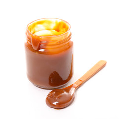 caramel in jar