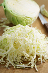 fresh green cabbage.