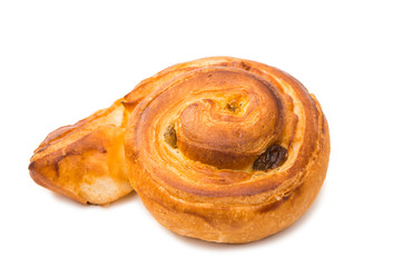 Fresh tasty buns isolated