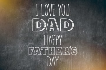 Fototapeta na wymiar Composite image of fathers day greeting