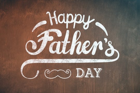 Composite image of fathers day greeting