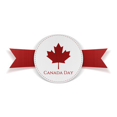 Canada Day greeting red Banner