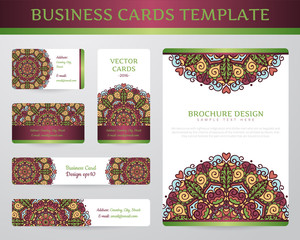 Business cards with mandala