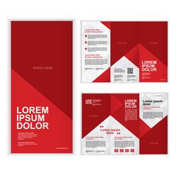 Professional business three fold brochure template B