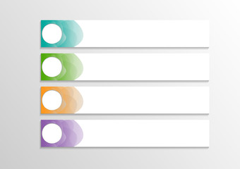 Obraz premium Infographic banners Templates for Business.Vector design element