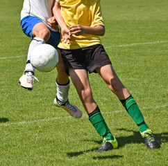 Obraz premium Children are playing soccer