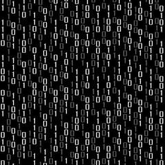 Abstract technology background with binary computer code