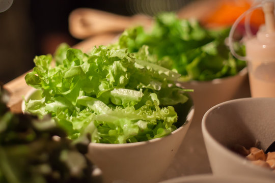 salad vegetables in bowl.