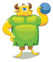Cartoon monster