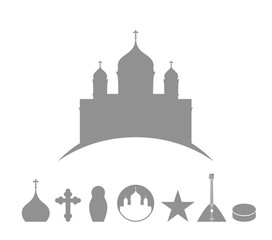 Russia. Icon set