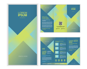 Professional business three fold brochure template C