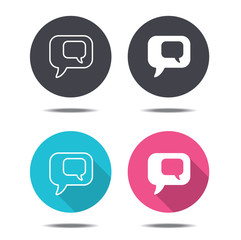 icon design Speech bubbles