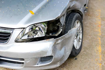 Obraz na płótnie Canvas Car crash background