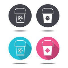icon design bucket of water